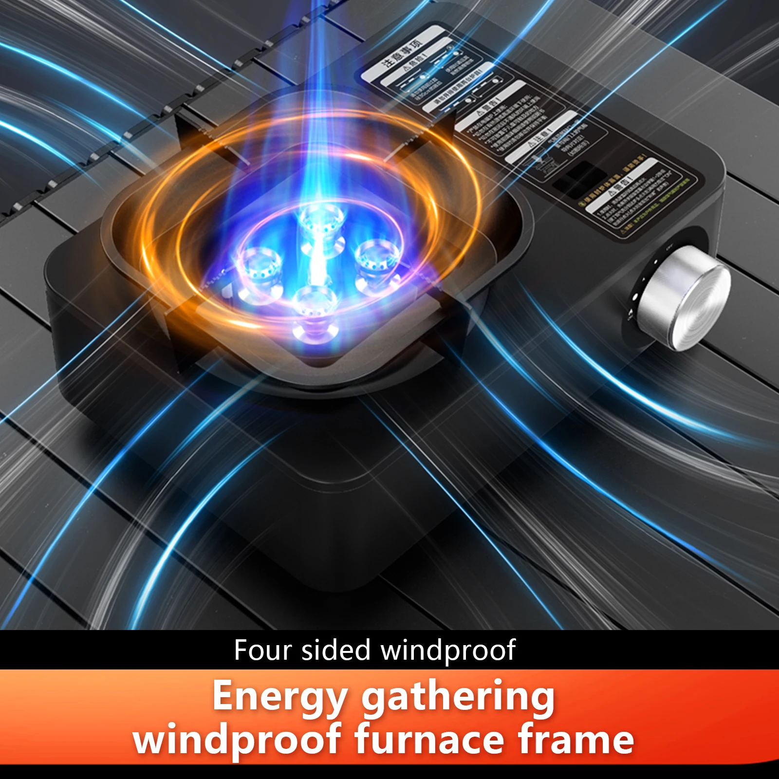 BISINNA Camping Gas Stove 5800W High Firepower Outdoor Portable Cassette Burner for Picnic Hiking Trekking - Image 2