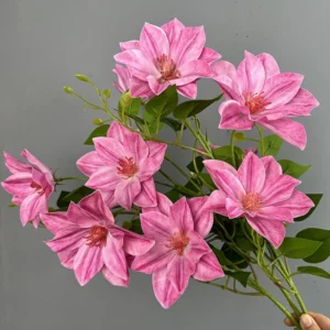 Beautiful Clematis Artificial Flower Real Tou...