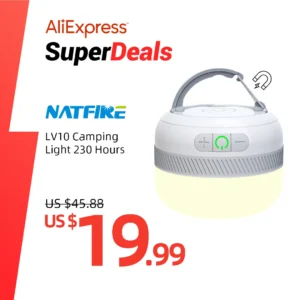 LV10 Outdoor LED Camping Flashlight 230 Hours...