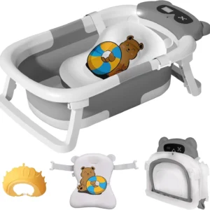 Baby Bathtub Real-Time Temperature Display Ba...