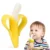 Banana Shape Safe Toddle Teether Baby Silicone Training Toothbrush BPA Free Banana Teething Ring Silicone Chew Dental Care Toot